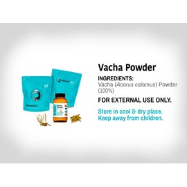 DR WAKDE'S Vacha Powder (Sweet Flag | Acorus Calamus) - 500g (1.1lb) | Pure, Raw & Dried Powder | Natural Aroma and Freshness | Fine Powder | Vegan | Premium Grade | Nothing Added, Nothing Removed