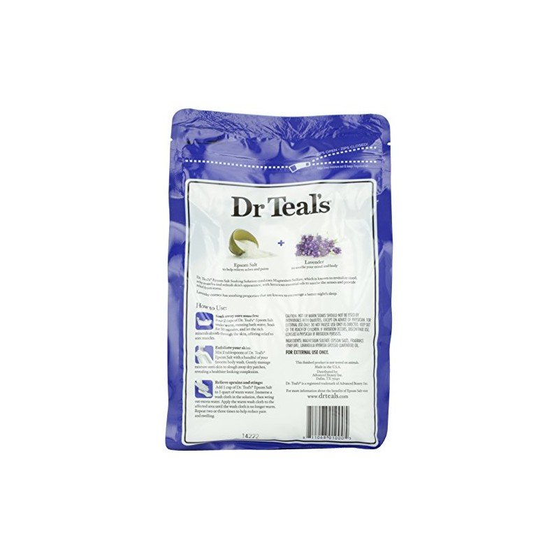 Advanced Dr. Teals Lavendar Scented Epsom Salt, 48 oz