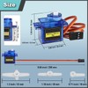 JYUDAUFU 4 Pcs 9g 360° Micro Servo Motor with Servo