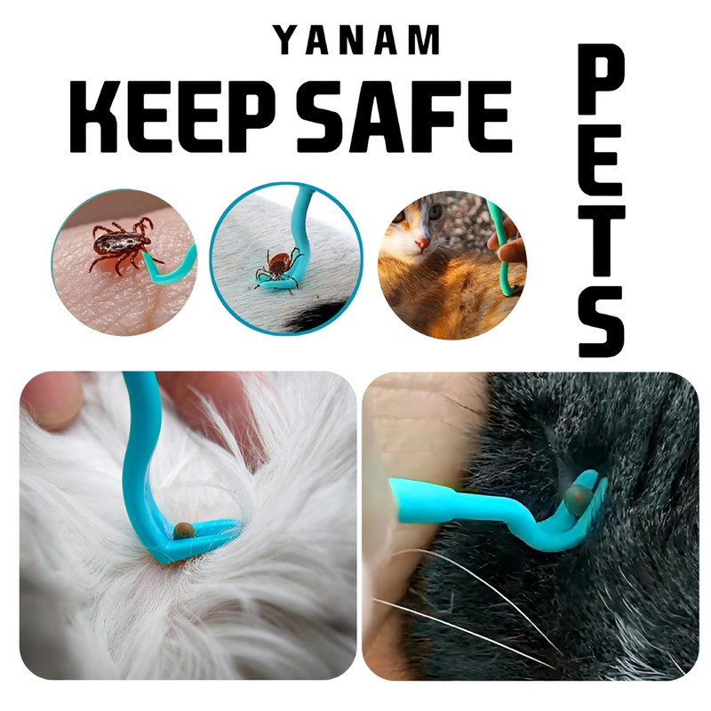 YANAM 4 Pack Tick Remover Tool Set, Tick Removal of