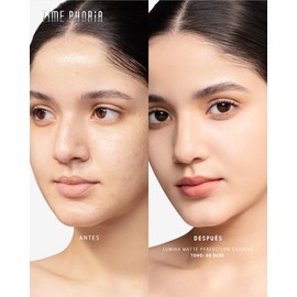 TIMEPHORIA Timeless Lumina Matte Cover Cushion - Base de Maquillaje de Alta Cobertura y Larga Duración (12H), Maquillaje para Piel Grasa y Mixta, Acabado Mate Natural con Efecto Blur y Anti-oxidación, 11g(02 Birch)