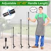 ETICSIPA Crack Weeder Tool with Wheels 5.5FT Metal Crevice Weeding