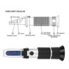 Gatuxe Brix Refractometer for Measuring Sugar, 0-50% Brix Refractometer Brix