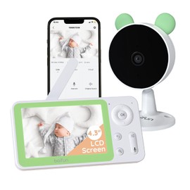BOIFUN Video Baby Monitor with 1080P Camera, WiFi Smart Phone APP Control, Motion & Sound Detection, Invisible Night Vision, Customized Alarm Area, Two-Way Audio, 4XZoom, Compatible for iOS/Android