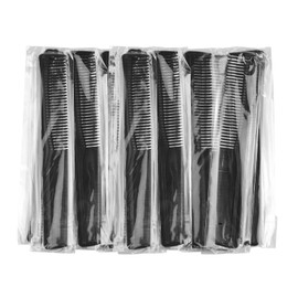 Disposable Combs in Bulk Individually Wrapped Widen and Fine Combs Straight Hair Combs for Women Men Long Handle Beauty Combs for Homeless, Hotel, Air Bnb, Nursing Home (7in x 4in, Count, 100)