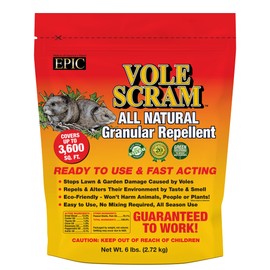 Vole Scram All Natural Granular Repellent - All-Natural, Animal, People and Pet Safe Granule from EPIC Repellents (6 lb)