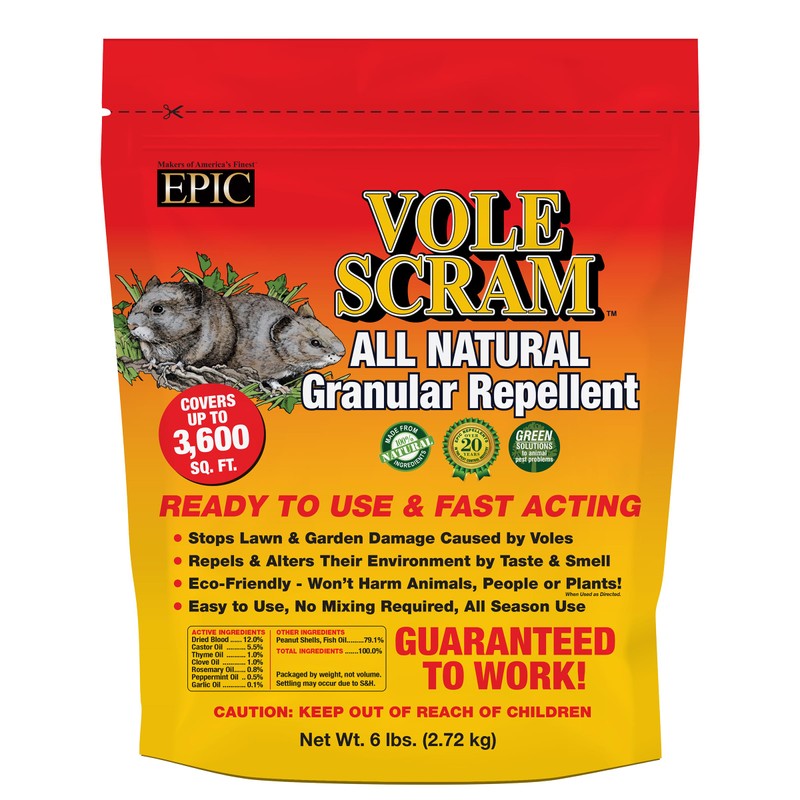 Vole Scram All Natural Granular Repellent - All-Natural, Animal, People