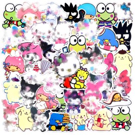 Cartoon Sticker, Waterproof Sticker, Cute Sticker Girl, Sticker Set Children's Birthday Party for Skateboards, Bottles, Tablets, School Bags, Doors