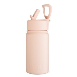 One Green Bottle – Epic Stainless Steel Water Bottle, Leakproof Metal Triple-Walled Vacuum Insulation, 14oz 400 ml, Perfect for School, Travel, Gym, Office, Yoga, Sports, Kids (Pinky Promise)