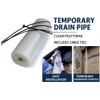 Temporary Rainwater Downpipe 10 Metre Kit for Gutter Outlets Storm