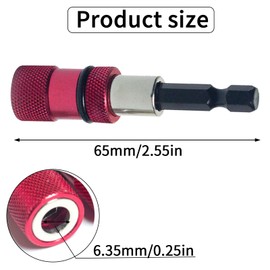 Oiieco 3Pcs Magnetic Bit Holder Drill Bit Extension Set, Quick Release Bar Screwdriver Bit Holder for Impact Driver,1/4 Inch Hex Shank,Screwdriver Bit Holder for Electric Drill Screwdriver