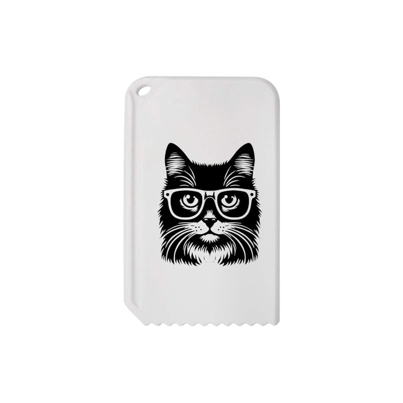 Azeeda 'Cat Wearing Glasses' Plastic Ice Scraper (IC00042389)