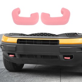 RT-TCZ Tow Hook Covers Bumper Tow Hook Covers Rubber Protector Cover Exterior Accessories for Ford Bronco Sport 2021-2025 (Pink)