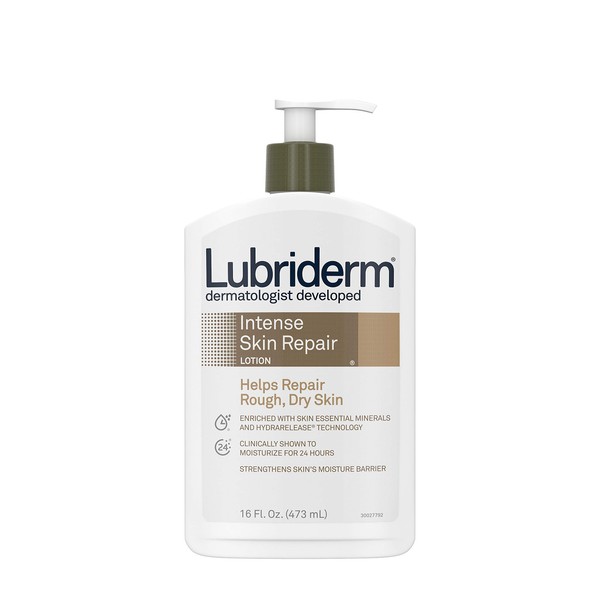 Lubriderm Intense Dry Skin Repair Lotion for Relief of Rough, Dry Skin, Fast Absorbing, 16 fl. Oz (Pack of 6)