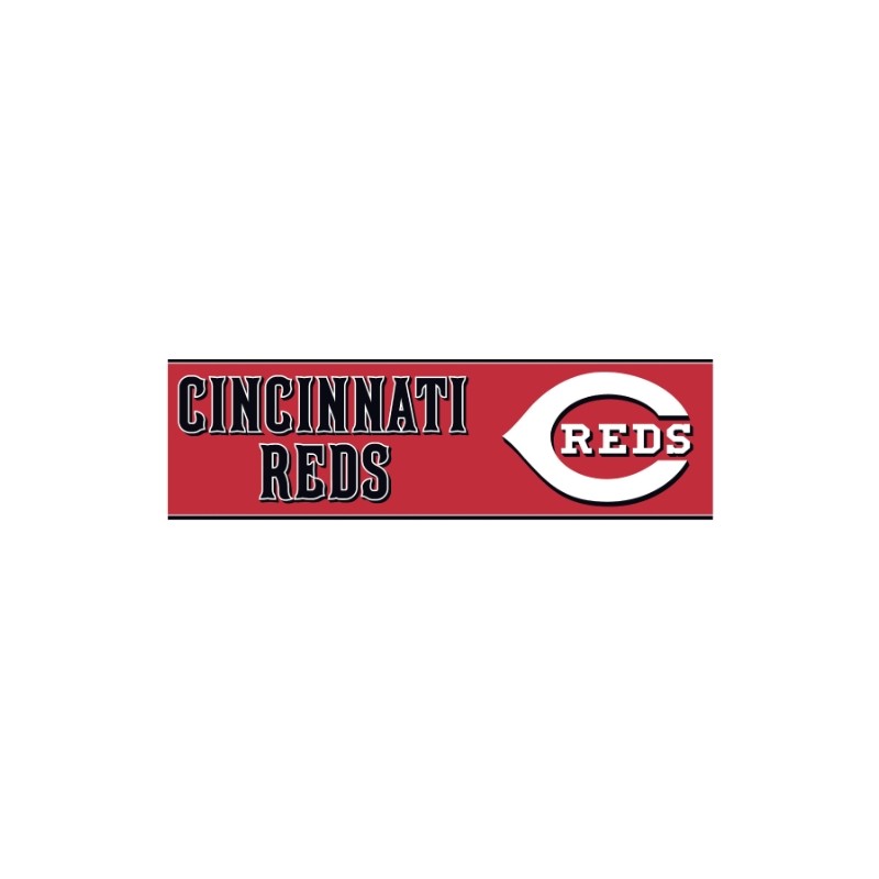 York Wallcoverings ZB3358BD Cincinnati Reds Prepasted Border