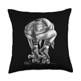Roller Skates | Inline Skating | Roller Girl Throw Pillow