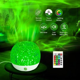 MAXRICUS Ocean Lamp Aurora Glow Lamp - 360 Ocean Wave Ceiling Projector for with 16 Colors, 30 Lighting Modes,Northern Lights Cube for Room Decoration,Mood Sensory Lights for Bedroom/Party/Ambient Lighting