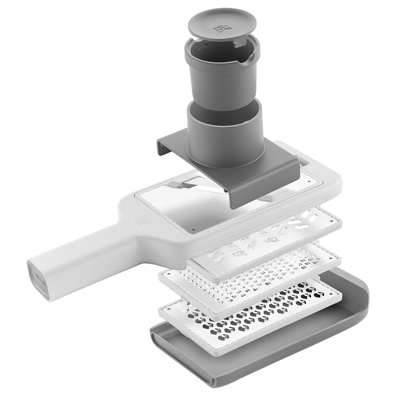 ZWILLING Z-Cut Multi-function Grater, Stainless Steel, 4 Interchangeable Blade Inserts,