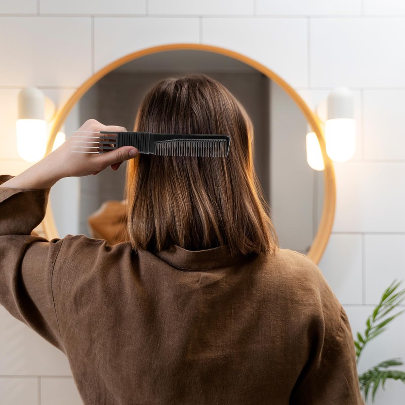 Lift Teasing Combs with Metal Prong 2 Pack Salon Teasing