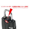 Padlock Luggage Suitcase TSA Password Number Indicator Indicator with Black