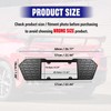 Rear License Plate Frame,Aluminum License Backing Frame Cover Grill Vent