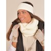 styleBREAKER 01018166 Women's Knitted Loop Scarf Plain with Left Knit