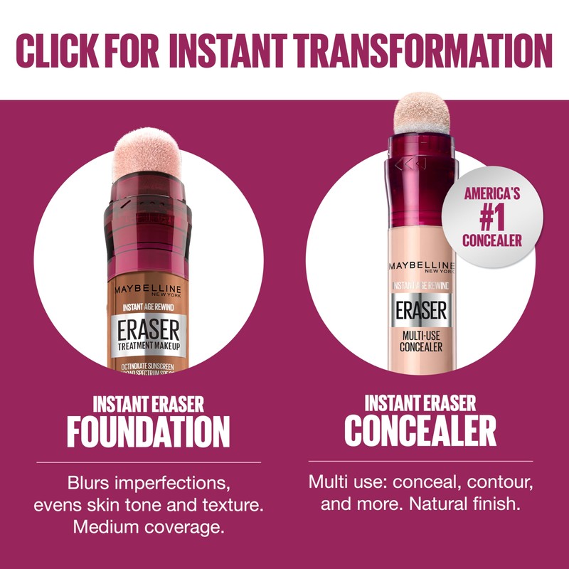 Maybelline Instant Age Rewind Eraser Foundation with SPF 20 and
