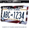 American Flag License Plate Frames - 2 Pack Front Rear