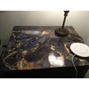 UPREDO Blue Stone Marble Granite Look Effect Countertops Gloss Vinyl