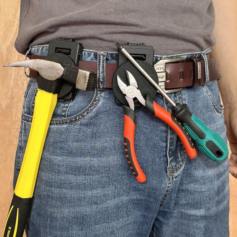 MUTUACTOR 2 x Tool Holster, Belt Clip, Robust Magnetic Tool