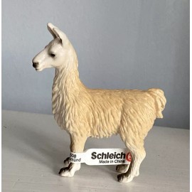 Schleich Llama Farm Animal Figure #14301 Llamas Wool Spinning