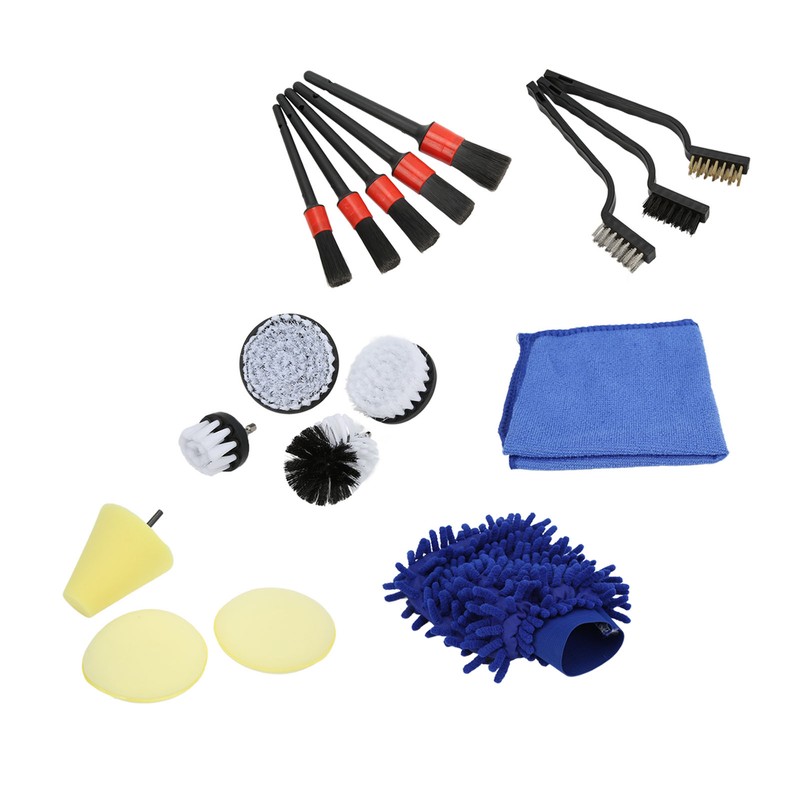 Car Detailing Brushes Set Flexibility Durable Soft Car Cleaning Brush