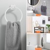 YUET Wall Mounted Towel Ring Rail Bar Bath Holder Hanger