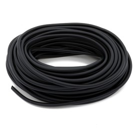 100 Ft Aquarium Airline 3/16 inch Flexible Tubing, Hydroponic Air Pump Tubing Standard Soft Airline Tubing Hose (Black 100 ft with 40 Connectors)