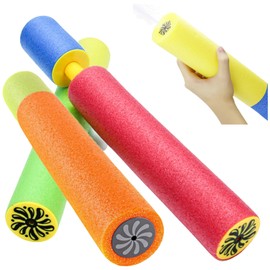 QWTG Pistolas de Agua,Paquete de 3 Juguetes de Agua,Lanzador,Lanzador de Juguete,dispara Agua hasta 9 m,Juguete para Piscina,Diversión al Aire Libre, Amigable para la Familia.