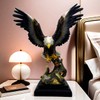 16.9 Inch Large Bald Eagle Statue Resin Sculpture Frgurine Gift