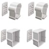 Vinyl White Extra Premier Rail Bracket Kit