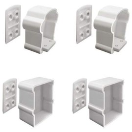Vinyl White Extra Premier Rail Bracket Kit