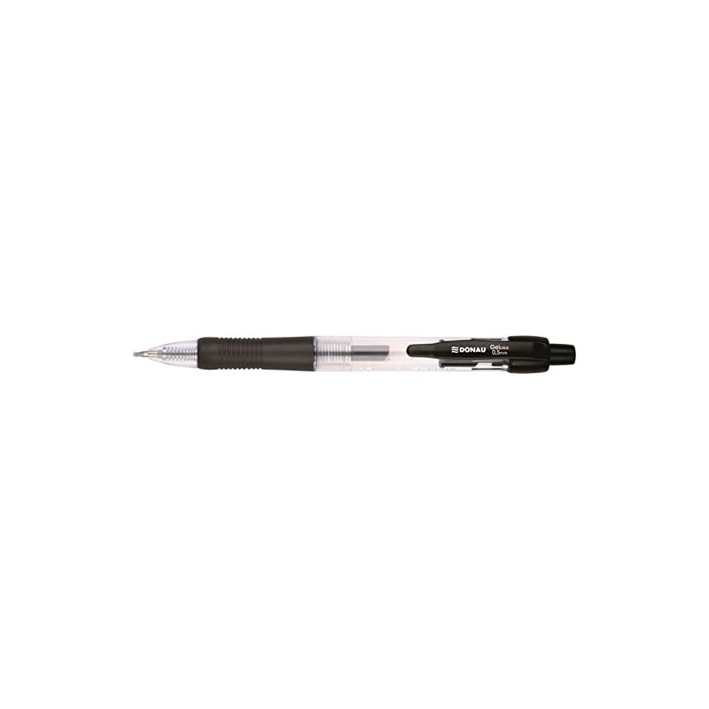 OFFICER PRODUCTS DONAU Classic Retractable Gel Pen, Colour: Black, Pack