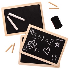 Baker Ross AW954 Wooden Chalkboards, Arts and Crafts for Kids (Pack of 4), Assorted