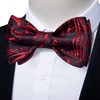 DiBanGu Silk Bow Ties for Men Striped Solid Paisley Self