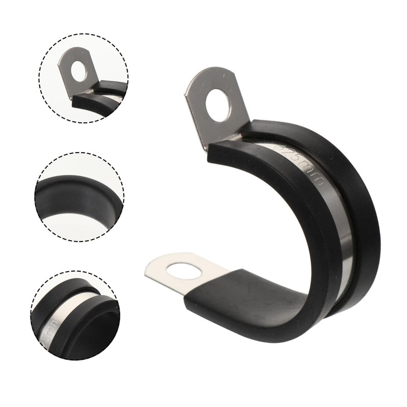 COHEALI 20pcs Hose Clamps with Rubber Cushioning for Automotive and