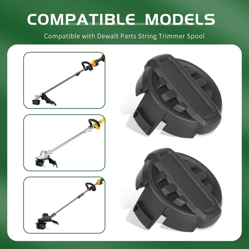 NBPLUS 2-Pcak DWO1DT995 Weed Trimmer Head Cap Compatible with Dewalt