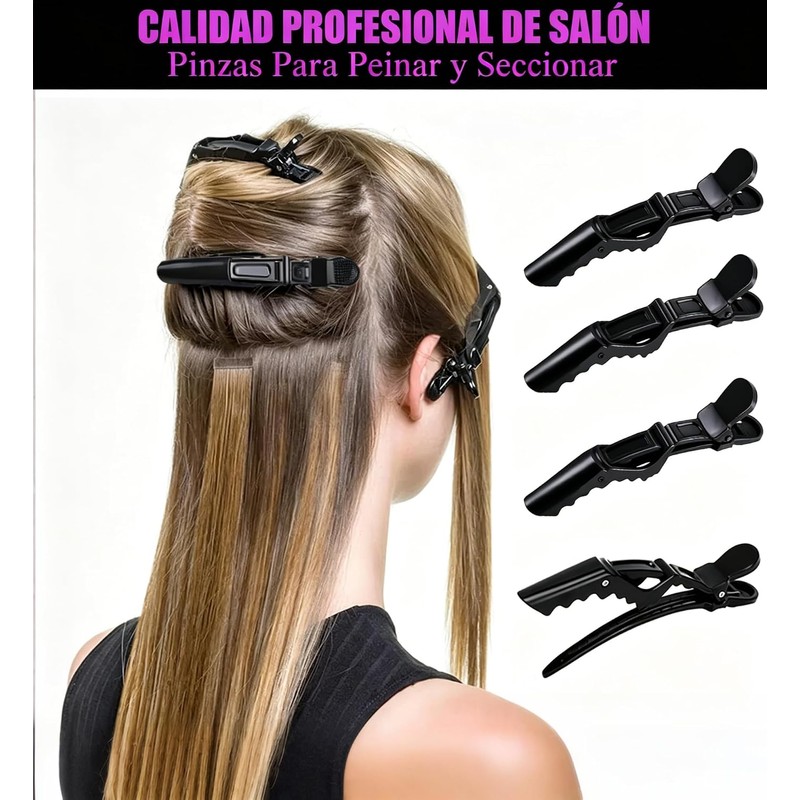 48Pcs Pinzas de Pelo de Cocodrilo, Pinzas para El Cabello