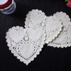 SUCHUANGUANG 100Pcs/Set 4 Inch 10cm Heart Shape Paper Doily Doilies