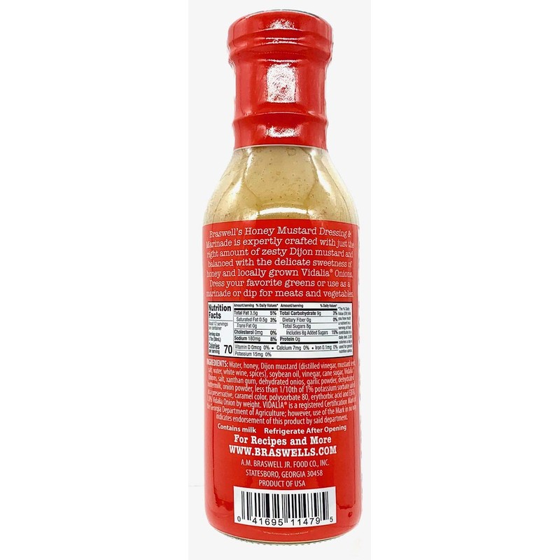 Braswell's Vidalia Onion Honey Mustard Dressing