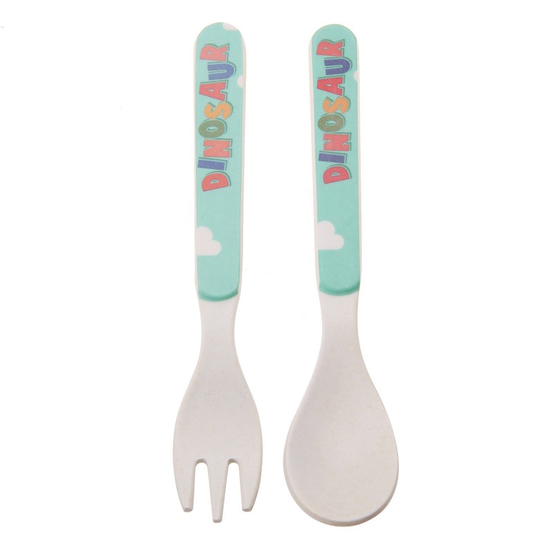 5 pcs set Eco friendly Bamboo Fiber Cartoon Children Tableware