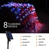 DANLI Solar Powered American Flag Light, Waterproof 420 LED String