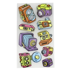 Sticko Scrapbooking Stickers, Vintage Cameras