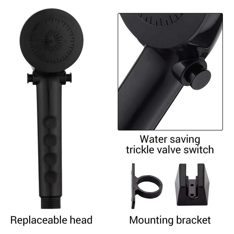 RV Shower Head with Hose - Non-Metallic Outdoor RV Shower